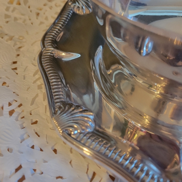 Vintage Gorham Silver Original Gravy Bowl with Attached Underplate - Picture 7 of 9